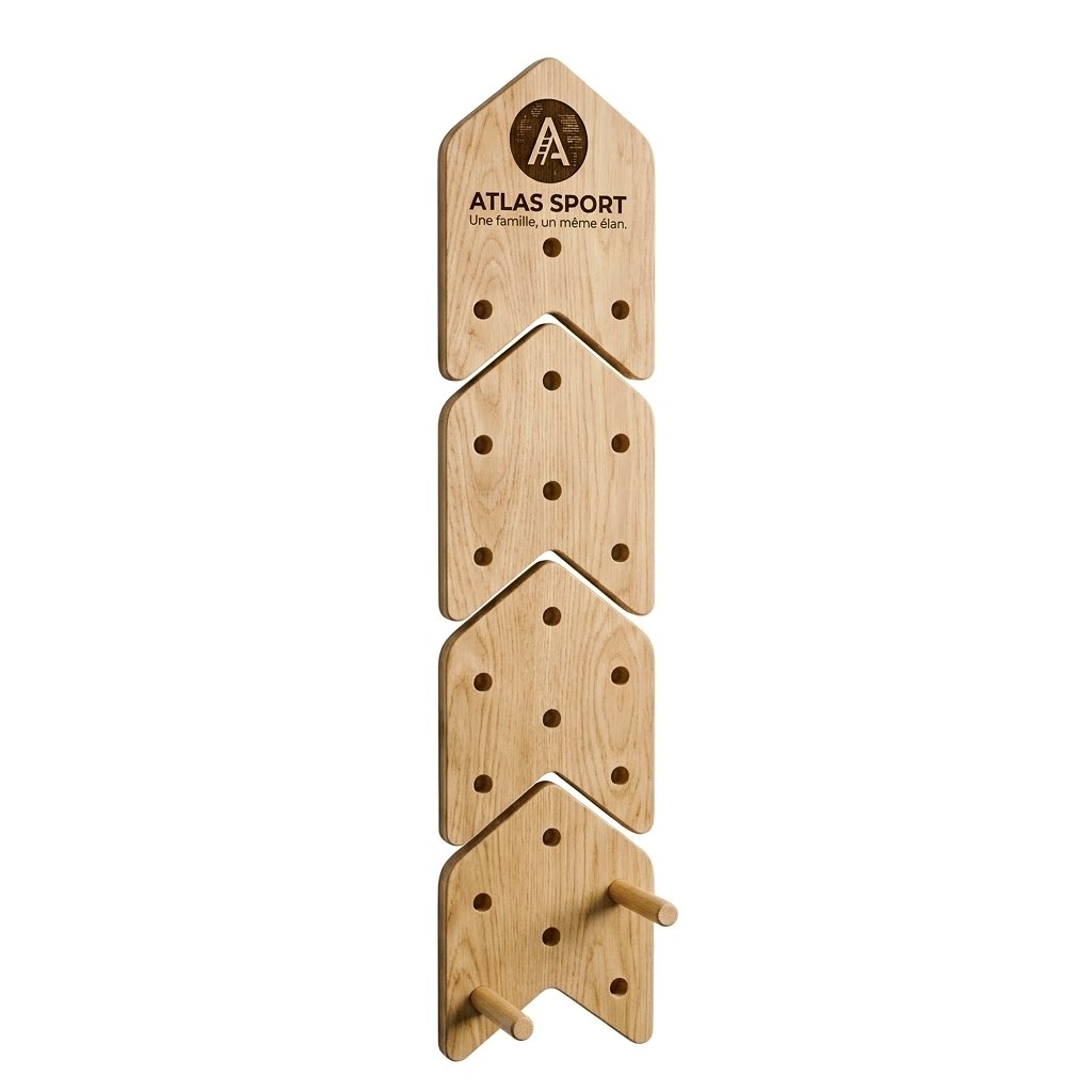 Panneau d'escaladeen bois (Pegboard) – Enfants & Adultes – Atlas Sport